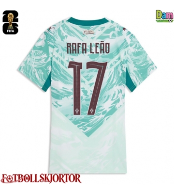 Portugal Rafael Leao #17 Bortatröja Dam VM 2026 Kortärmad